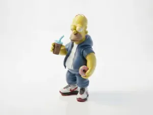 Homer Simpson Figurine Cartoon Character 3D Printable