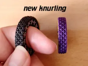 fidget gear ring with matching knurling