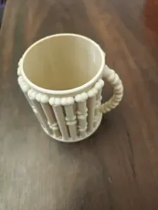 Bone Tankard — skeleton cup holder with femur staves & skull