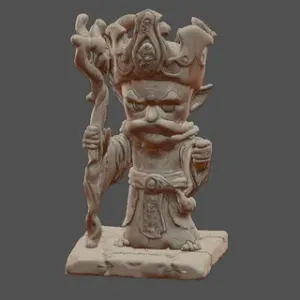 DND NPC Vodoo Master Chibbie FDM Nosupport Miniatur Figurine Supportless