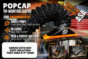BIQU PopCap Exhaust Adapter for Snapmaker U1
