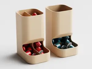 Coffee Capsule Holder - Clear Pattern - Nespresso Vertuo Dolce Gusto Pod Organizer