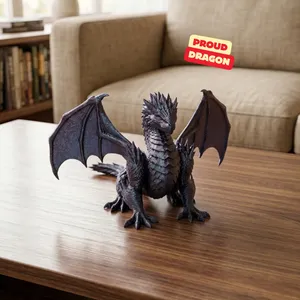 PROUD DRAGON / GOTHIC DECOR / SHELF SCULPTURE DECOR / MODERN DRAGON SCULPTURE