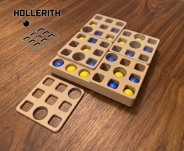 HOLLERITH Strategic Game of Marbles (2 Players)