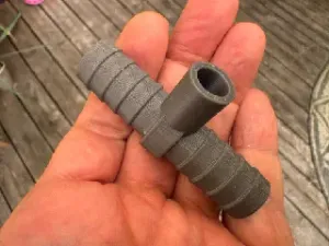 Parametric barbed hose connector – straight (condensate / drain hoses)