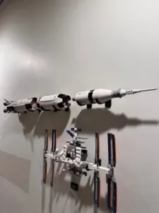 Lego Saturn V wall mount