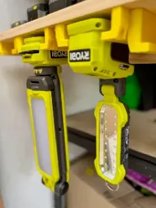 Ryobi One+ 18V - tool holder for LED shop / project light