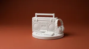 Retro Boombox Radio Model