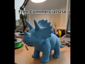 Cute Semi-Realistic Triceratops