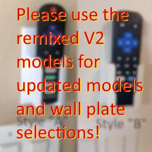 Roku Remote Wall Plate Holder