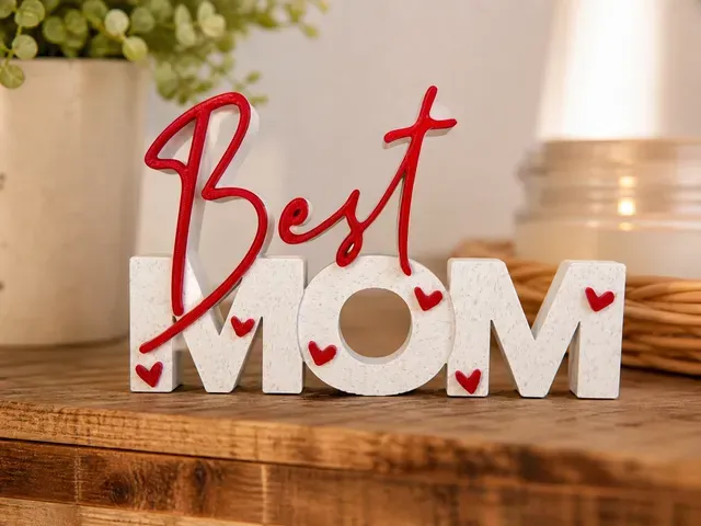 Best Mom – 3D Text Sign | Mother’s Day Gift | Multicolor Decoration — Фото 3 из 4