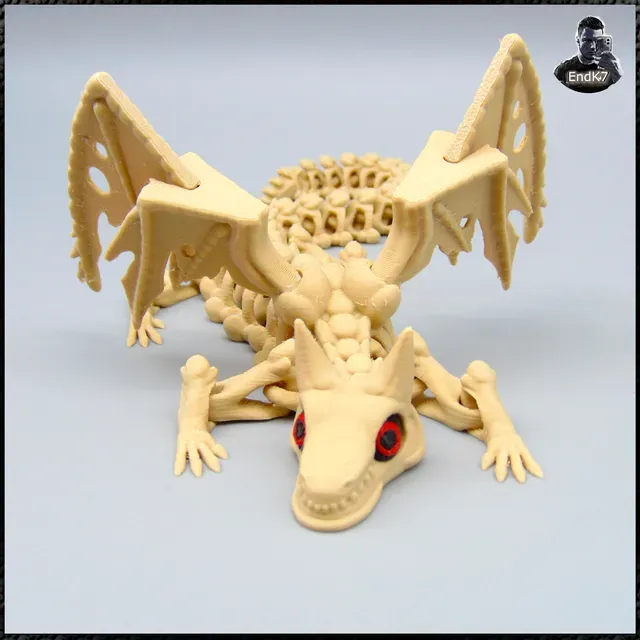 Skeleton Dragon V2 - Articulated - Print in place — Фото 7 из 7