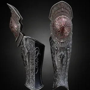 VARGRAM THE RAGING WOLF GREAVES AND KNEE PLATES life size cosplay armor - Elden Ring Fan Art