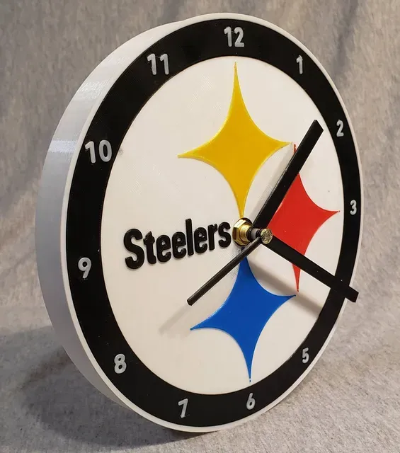 Pittsburgh Steelers Clock Face with Clock Mechanism Housing — Фото 2 из 5