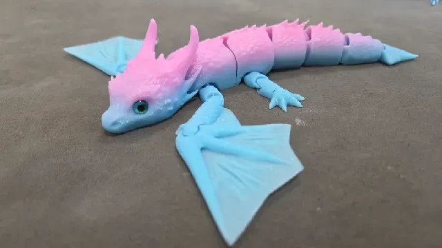 Articulated Baby Smaug - 6mm glass eye compatible — Фото 4 из 7