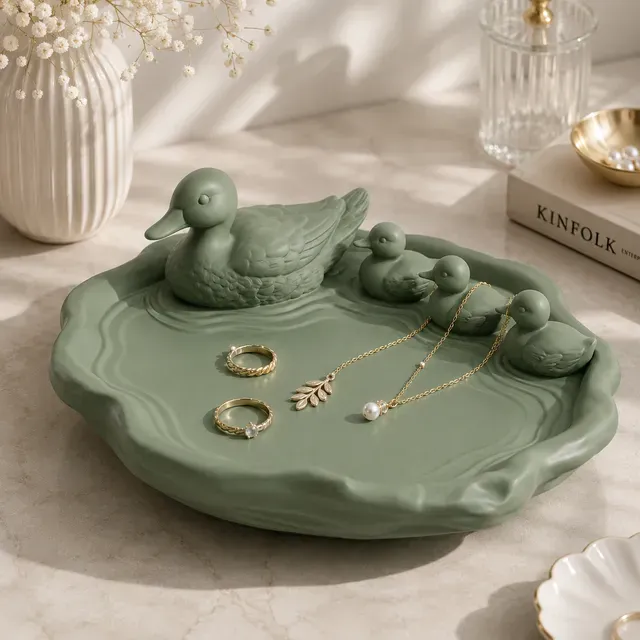 Duck Family Jewelry Tray STL | Cute Duck Ring Dish & Trinket Organizer | Cottagecore Decor — Фото 3 из 3