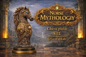 Norse Mythology "Knight" - chess piece