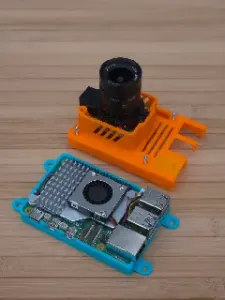 Raspberry Pi5 & Angled mount for Raspberry Pi GS or HD camera