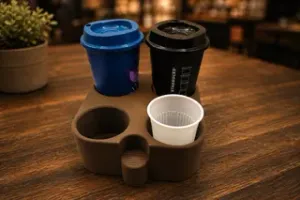 4-Cup Coffee Carrier – Carry Drinks with Style
