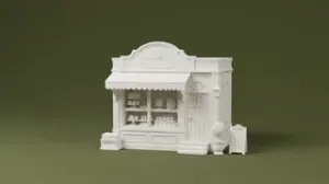 Confectionery Diorama 3D Model – Bakery Shop