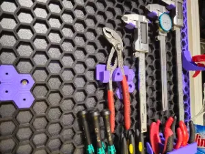 Honeycomb Storage Wall Knipex Plier Mount with Retention!