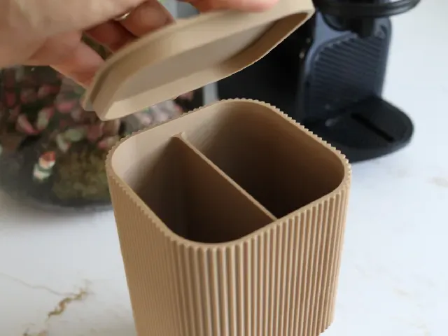 Coffee Capsule Holder - Zigzag Pattern - Nespresso Vertuo Dolce Gusto Pod Organizer — Image 4 of 11