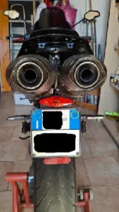 Motorcycle Italian License Plate Holder