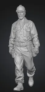 Worker, electrician figure