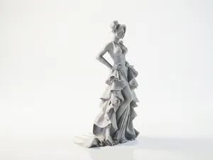Met Gala Harley Quinn Figurine DC Comics 3D Printable