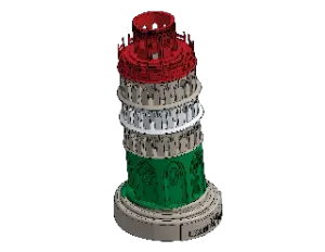 Leaning Tower of Pisa Pencil Holder