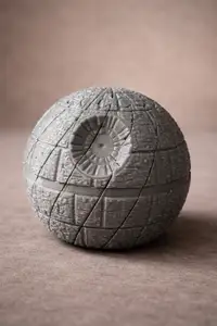 Expandable Fidget Death Star – Articulated Space Stress Toy