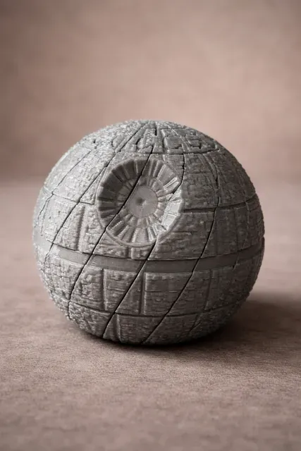 Expandable Fidget Death Star – Articulated Space Stress Toy