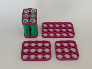 Spot Weld 18650 Battery Holders | 3x Row