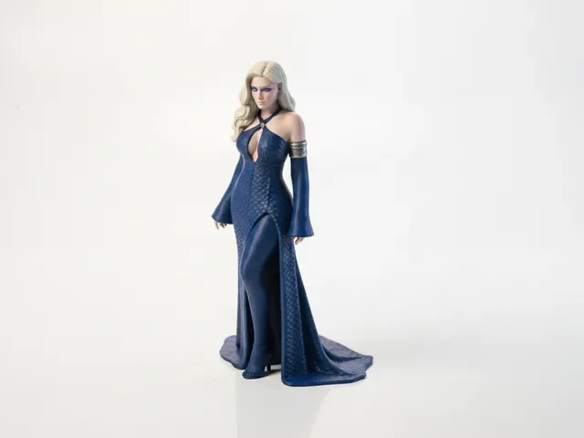 Elegant Woman Figurine Female Figure 3D Printable
