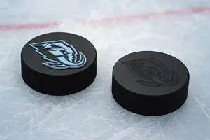 Utah Mammoth NHL Hockey Puck Logo