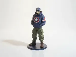 Street Captain America Figurine 3D Printable