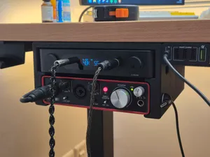 FiiO K13 R2R + Focusrite Scarlett 2i2 Under Desk Mount