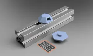 2020 Aluminium HEX T slot twist in Zip-Tie Mount - Supporto per Fissaggio Fascetta