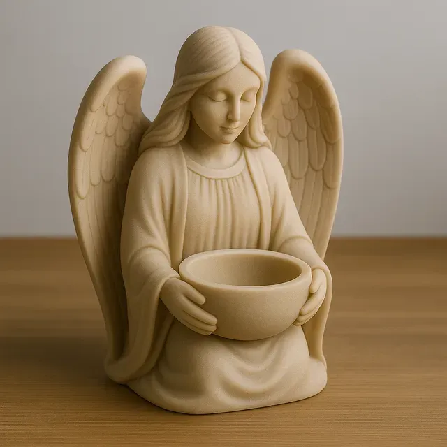 Guardian Angel Candle Holder STL | Tea Light Angel Statue — Фото 2 из 6