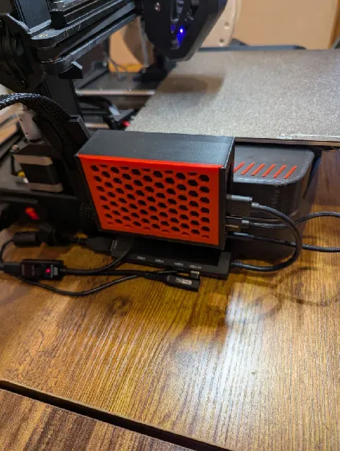 Ender 3 v3 KE / SE Storage Box with cable holder and removable Raspberry Pi 4B case — Фото 2 из 5