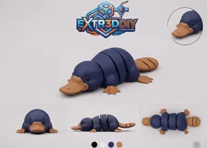Articulated Flexy Platypus | Print-in-Place Fidget Toy