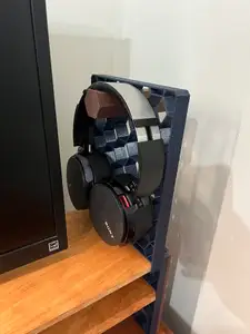 Honeycomb Headphone Stand (Holds 2) — Two-Part Clip-On Design