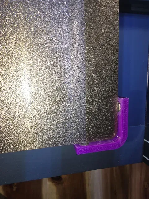 Magnetic Build Plate Corner Guides for Elegoo Neptune 3 Series (and other printers and build plates) — Image 6 of 7