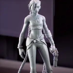 Jinx from League of Leyends Arcane 30 cm tall - Jinx from League of Leyends Arcane - Print by parts