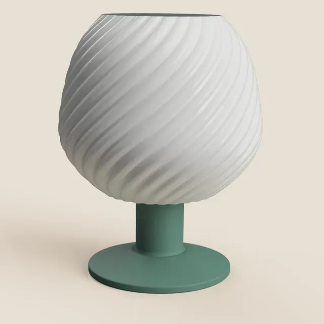 Twisted Ribbed Globe Lamp — Фото 10 из 14