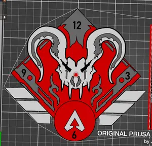 Apex Legends - Apex Predator Clock Face with Clock Mechanism Housing