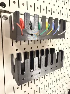 Wire Spool Holder With Pegboard Mount