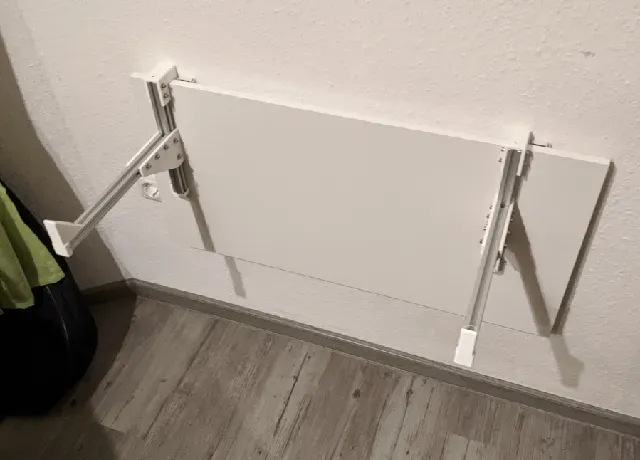 Custom electric piano holder for wall mounted folding table — Фото 3 из 15