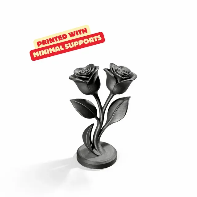 DOUBLE ROSE SCULPTURE / MODERN HOMEDECOR / VALENTINES DAY IDEA / MOTHERSDAY IDEA — Image 3 of 3