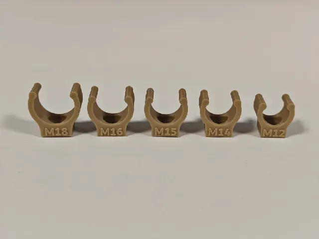 Heavy Duty Pipe Clamps M4 | Click-Lock (12-18mm)
